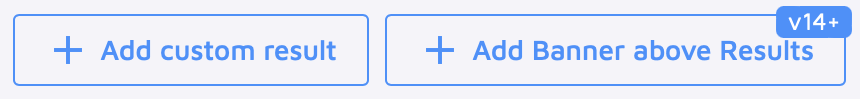 Add custom result and Add banner above Results buttons