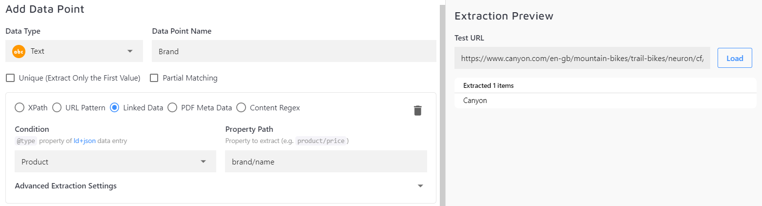 Linked data - nested property